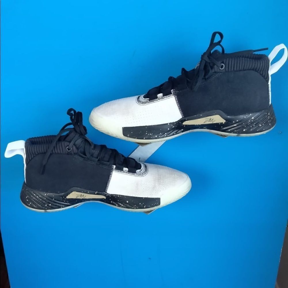 Adidas Dame 5 Shoes G28821 Core Black Gold Metallic Cloud Lillard Size 9.5